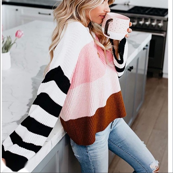 Colorblock Knit Sweater - Picture 4 of 6